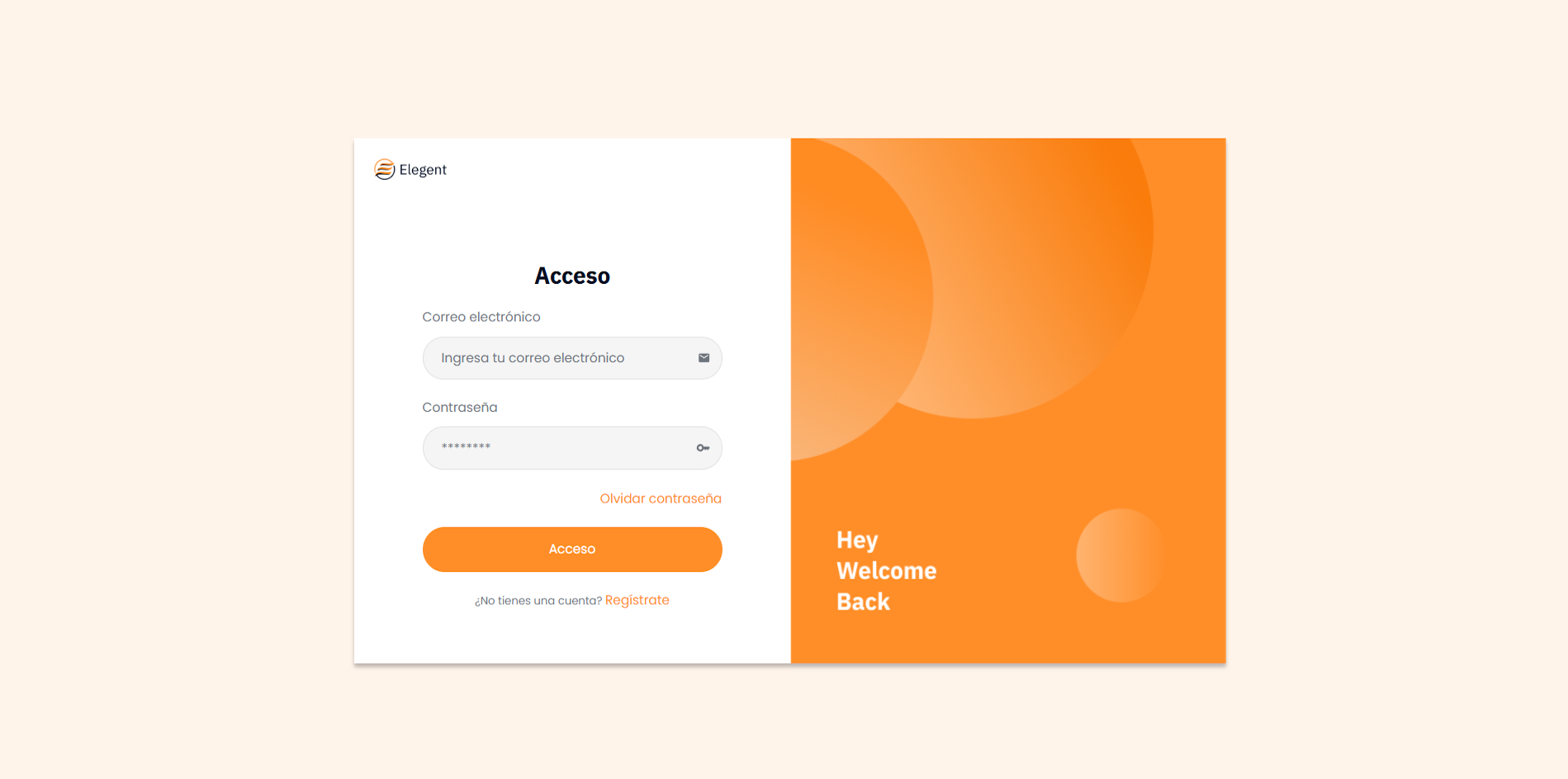 Interfaz de inicio de sesión seguro para plataforma
