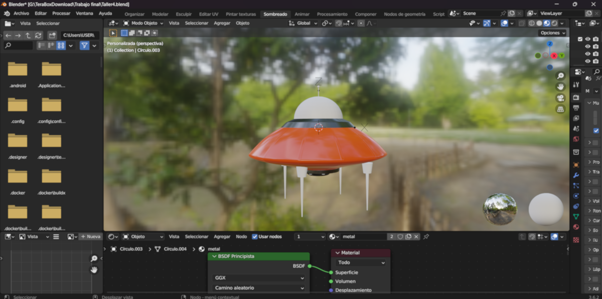 Modelado y animación 3D en software de diseño digital